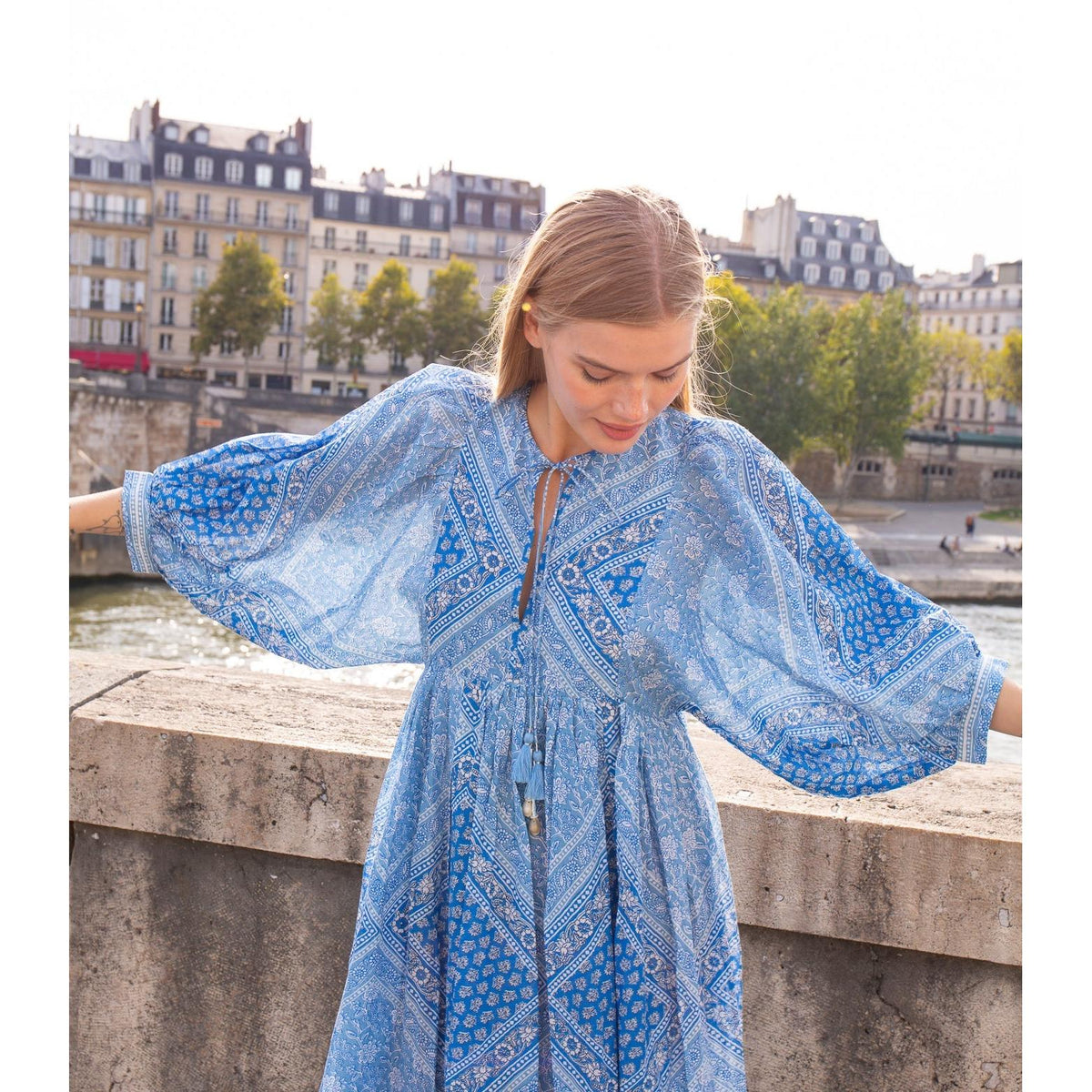 Sylvie Cotton Mini Tunic Dress