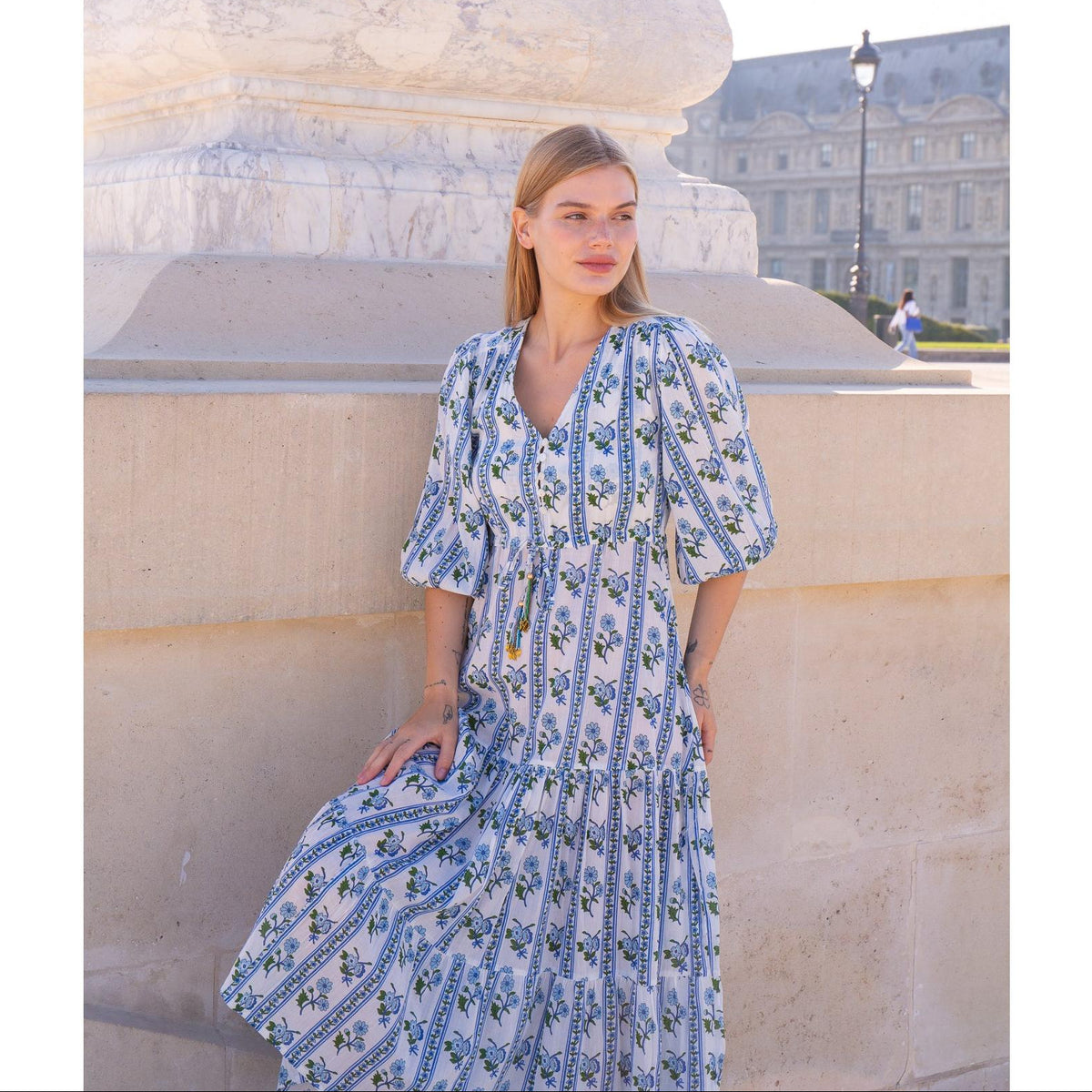 Luna Cotton Midi Dress