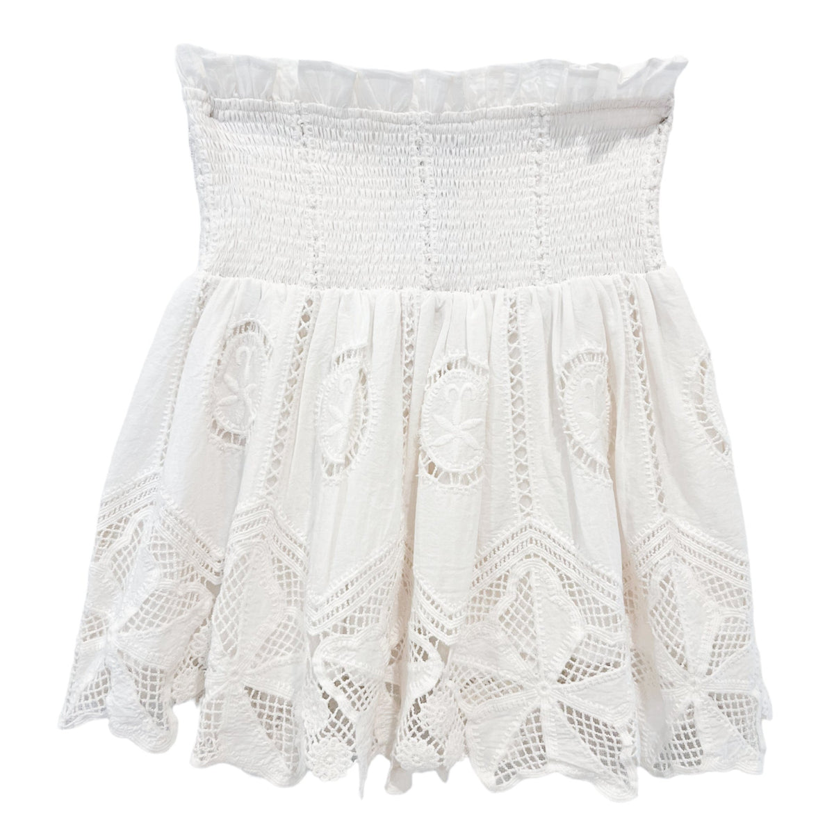 deres  8th first step skirt  ホワイト BELL by Alicia Bell block print dress | BELL by alicia bell