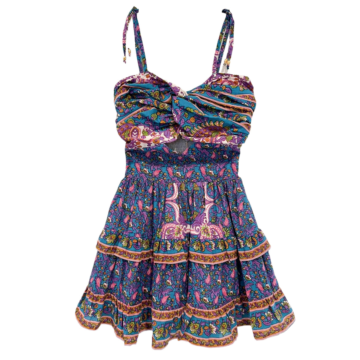 【DEA./ディア】belle bloom mini dress/ ベルト付き XSサイズあり】belle bloom mini dress(LF4613)