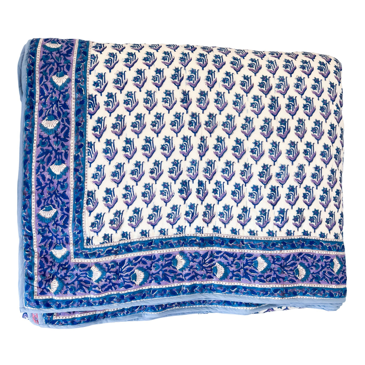 Cotton Block Print Comforter BELL by alicia bell