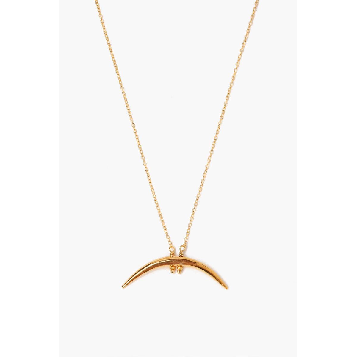 Gold horn shop pendant