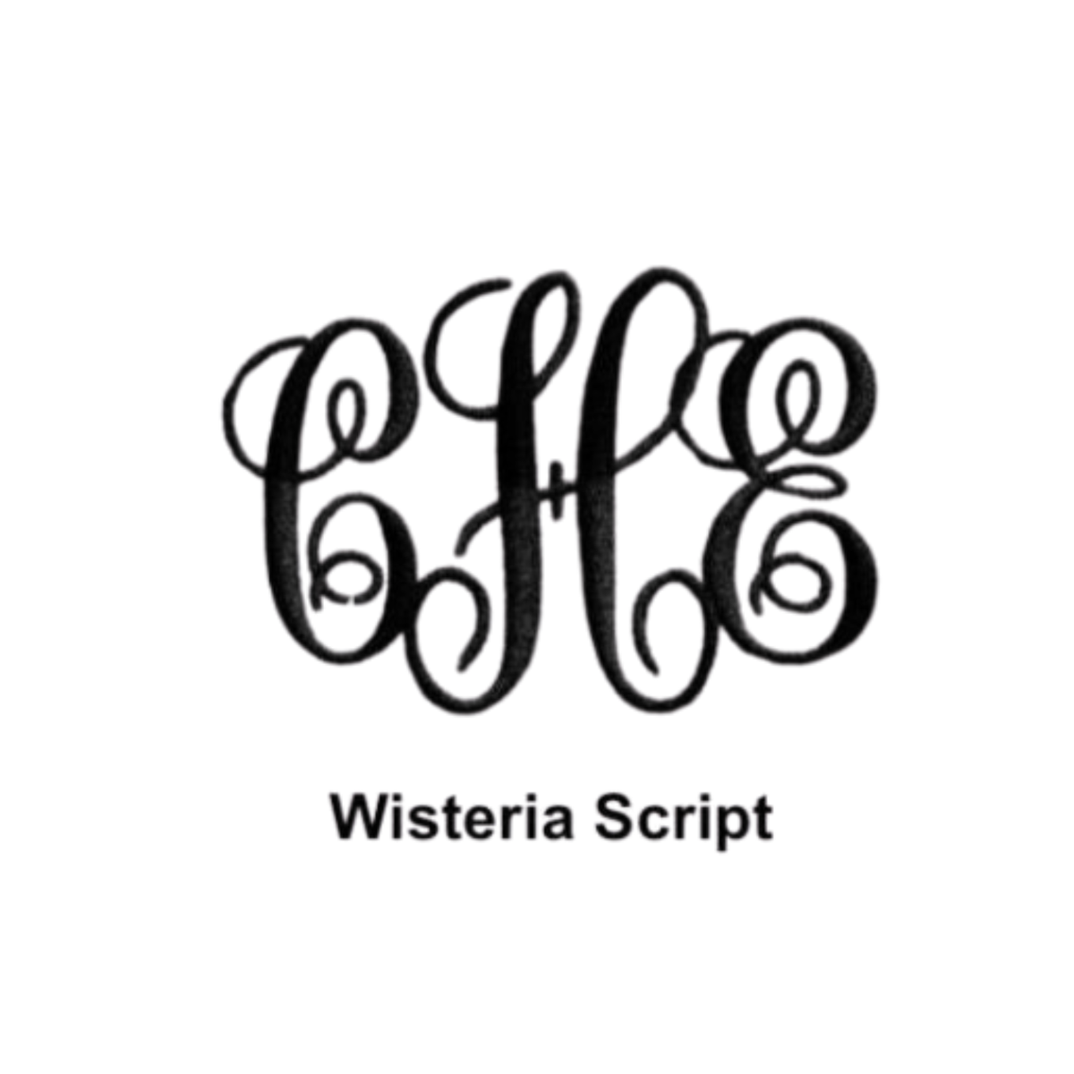 Wisteria Script Monogram | BELL by alicia bell
