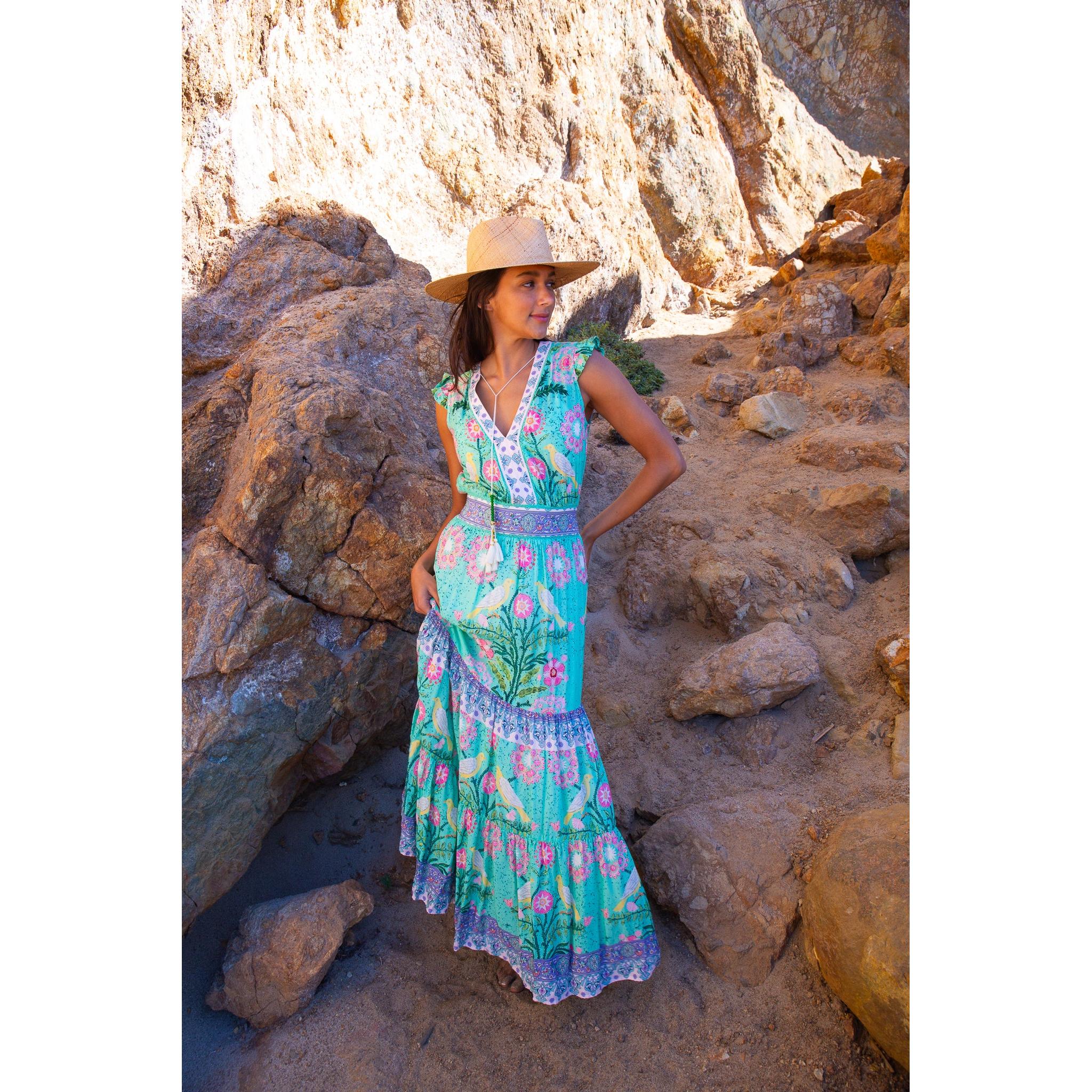 bell maxi dress Earthy Solstice Boho Bell Sleeve Maxi Dress Regular