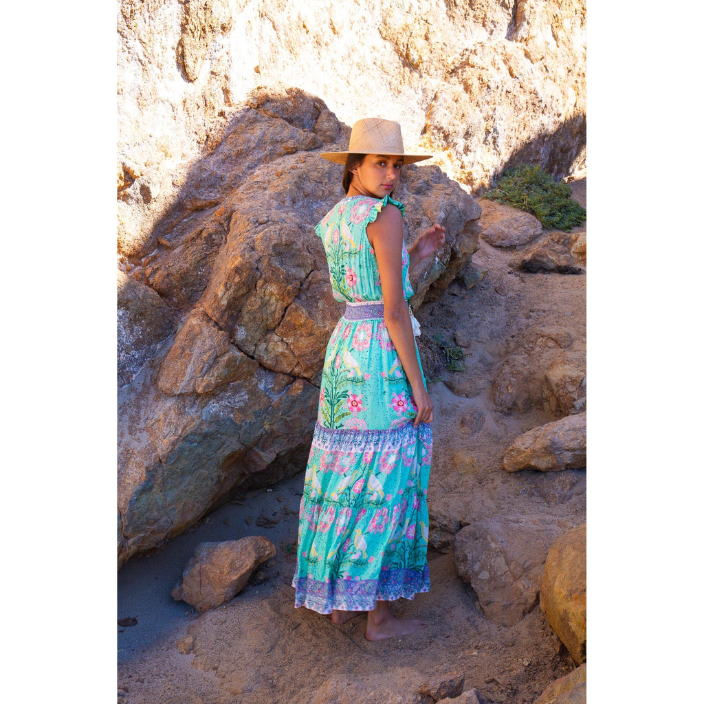 bell annabelle maxi dress BELL by Alicia Bell block printed maxi dress