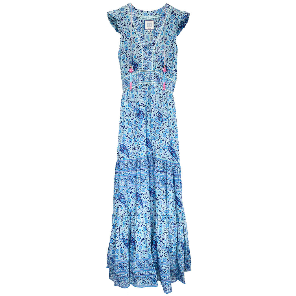 BELL by Alicia Bell block printed maxi dress