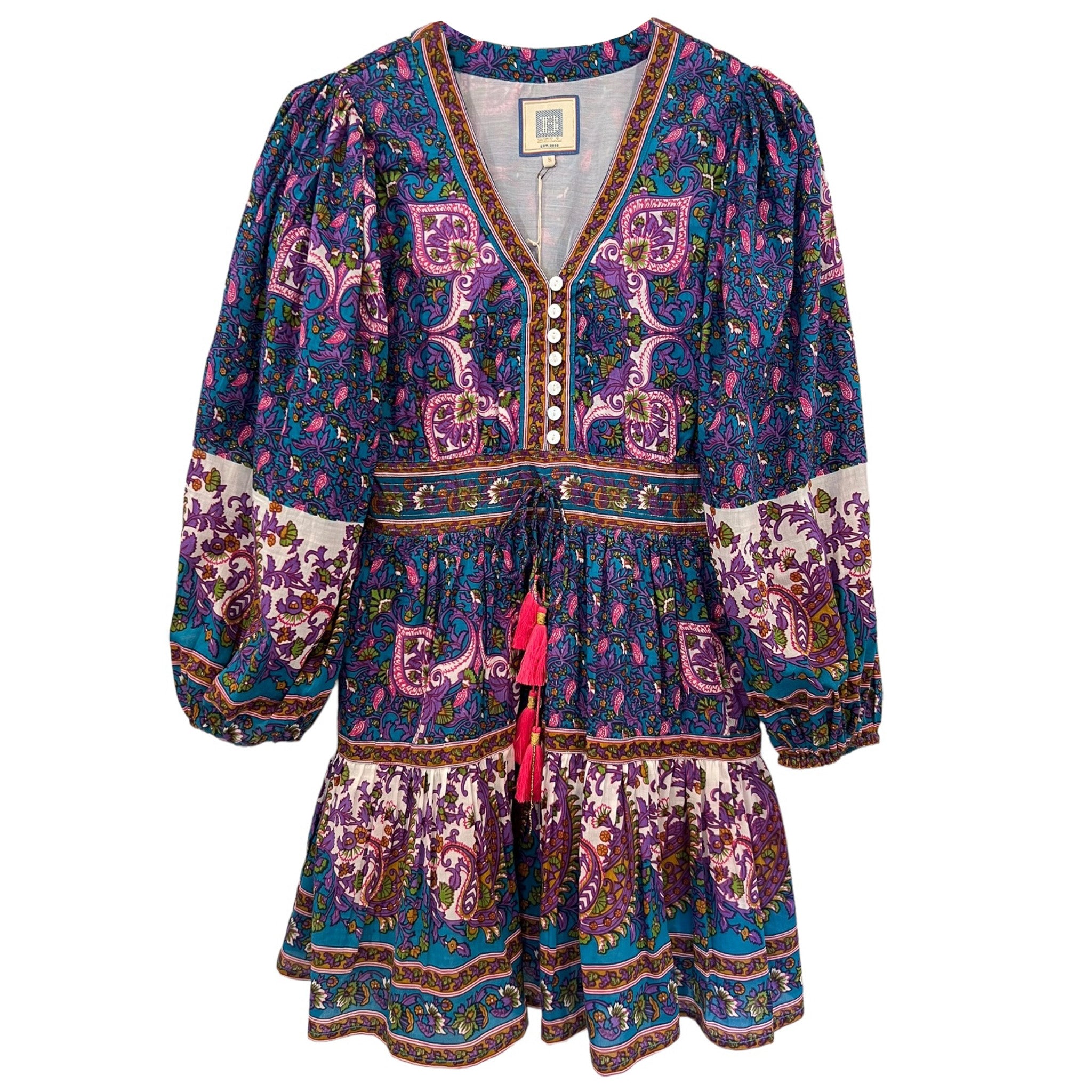 【AJE】ブルゾン袖ライラック柄ミニワンピースClover Mini Dress Clover Mini Dress | Lilac Dawn | Aje – Aje ROW