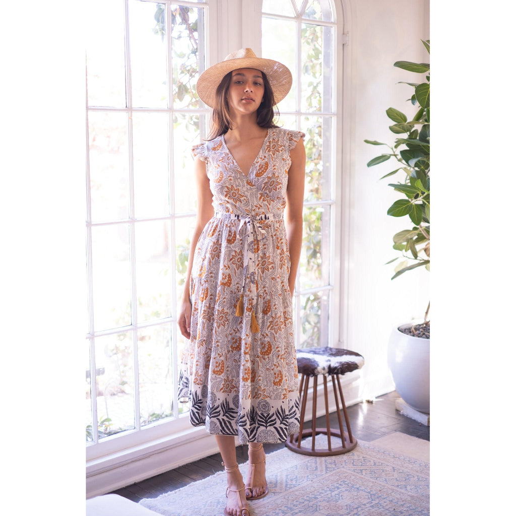 midi wrap floral dress BELL by Alicia Bell Dress