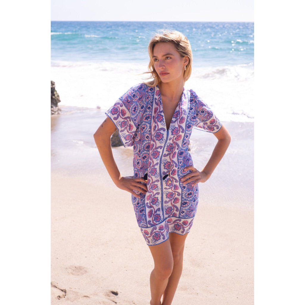 kaftan mini dress BELL by Alicia Bell Outfit Options:FLS Leo & Bow Floor Length Navy Blue Regular body length Mules