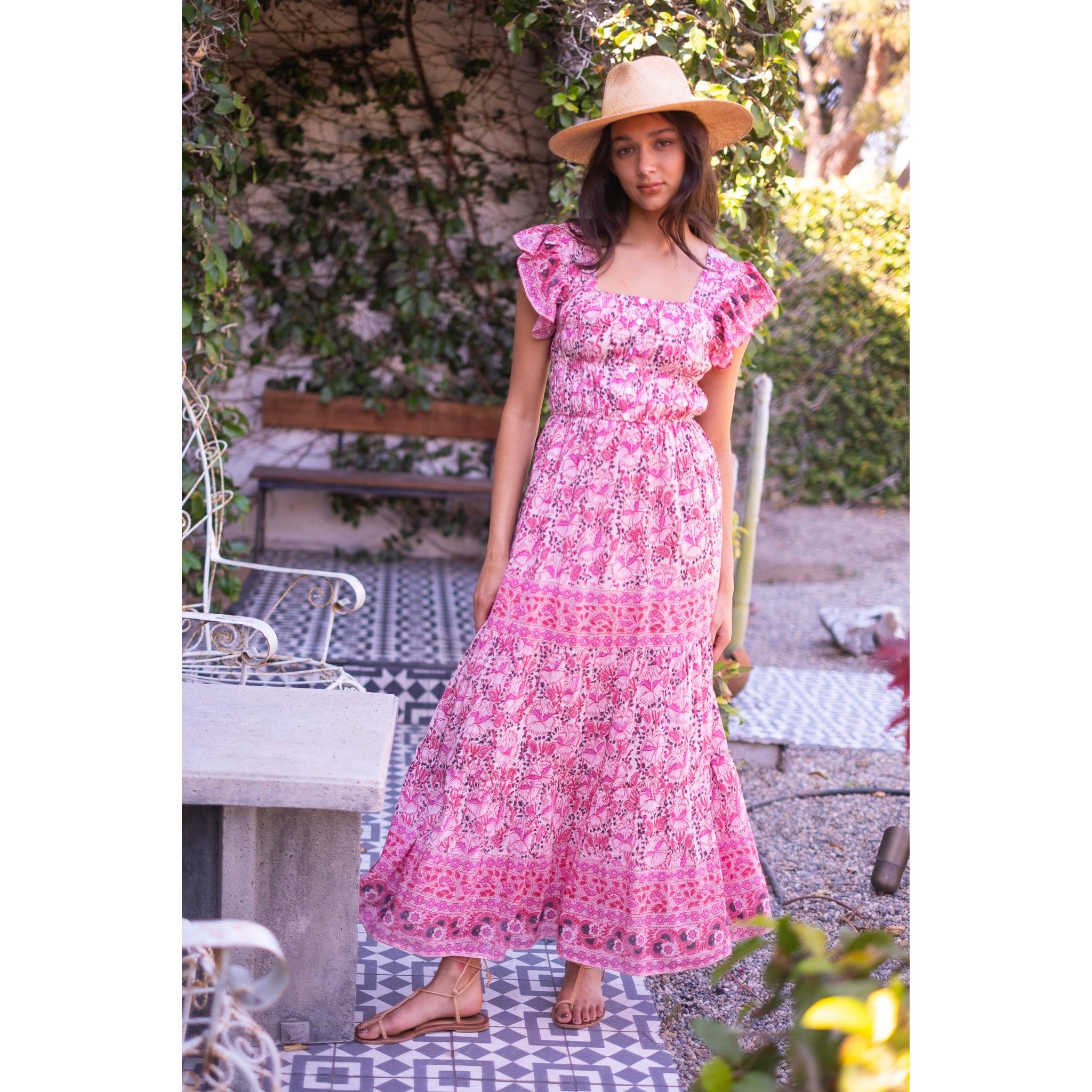 fleur maxi dress Brown Superdown Fleur Maxi Dress by Superdown
