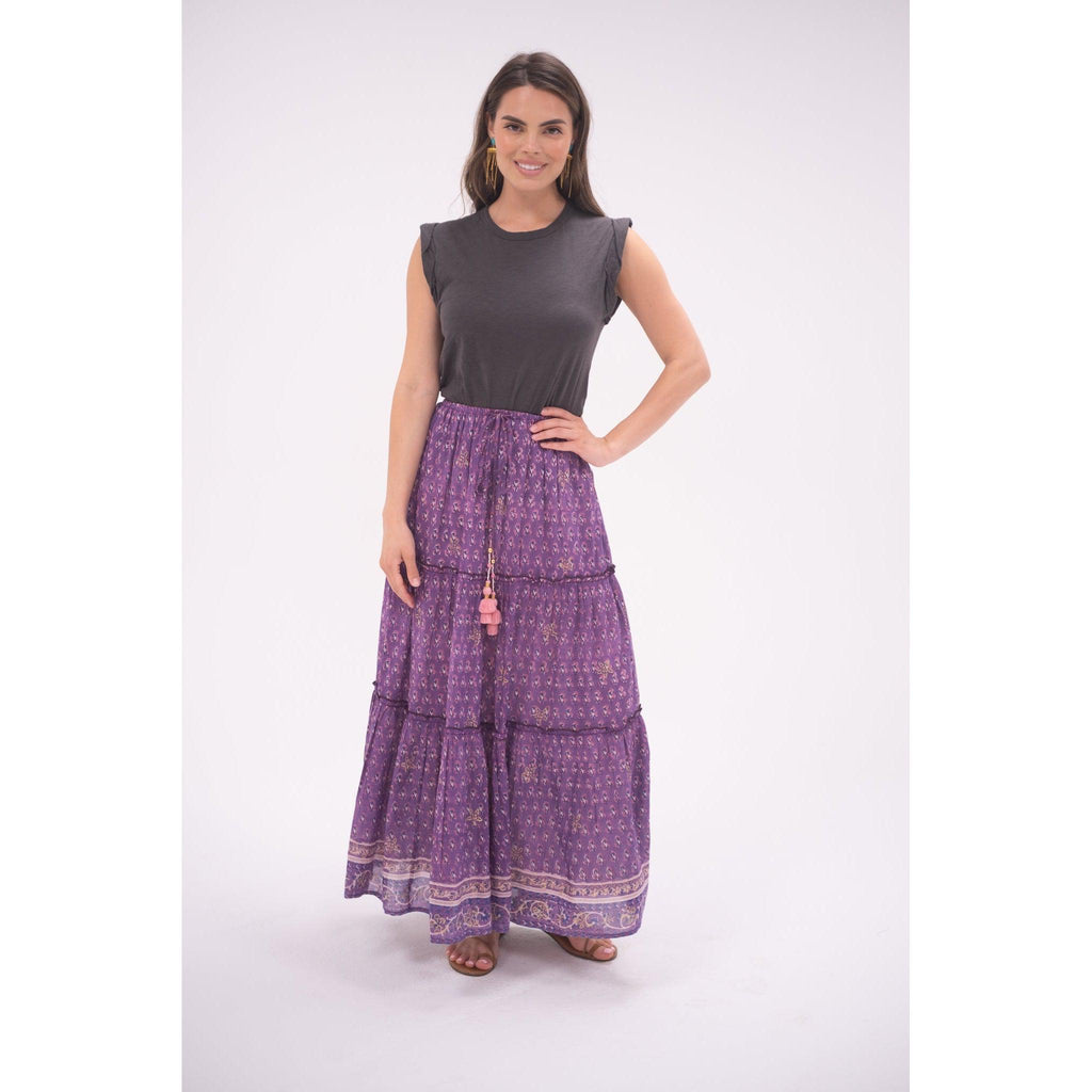 Purple Marina Maxi Skirt