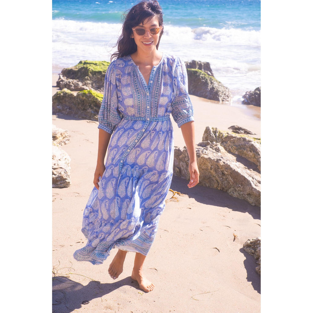bell rosie maxi dress Rosie Maxi Dress- Blue Green print