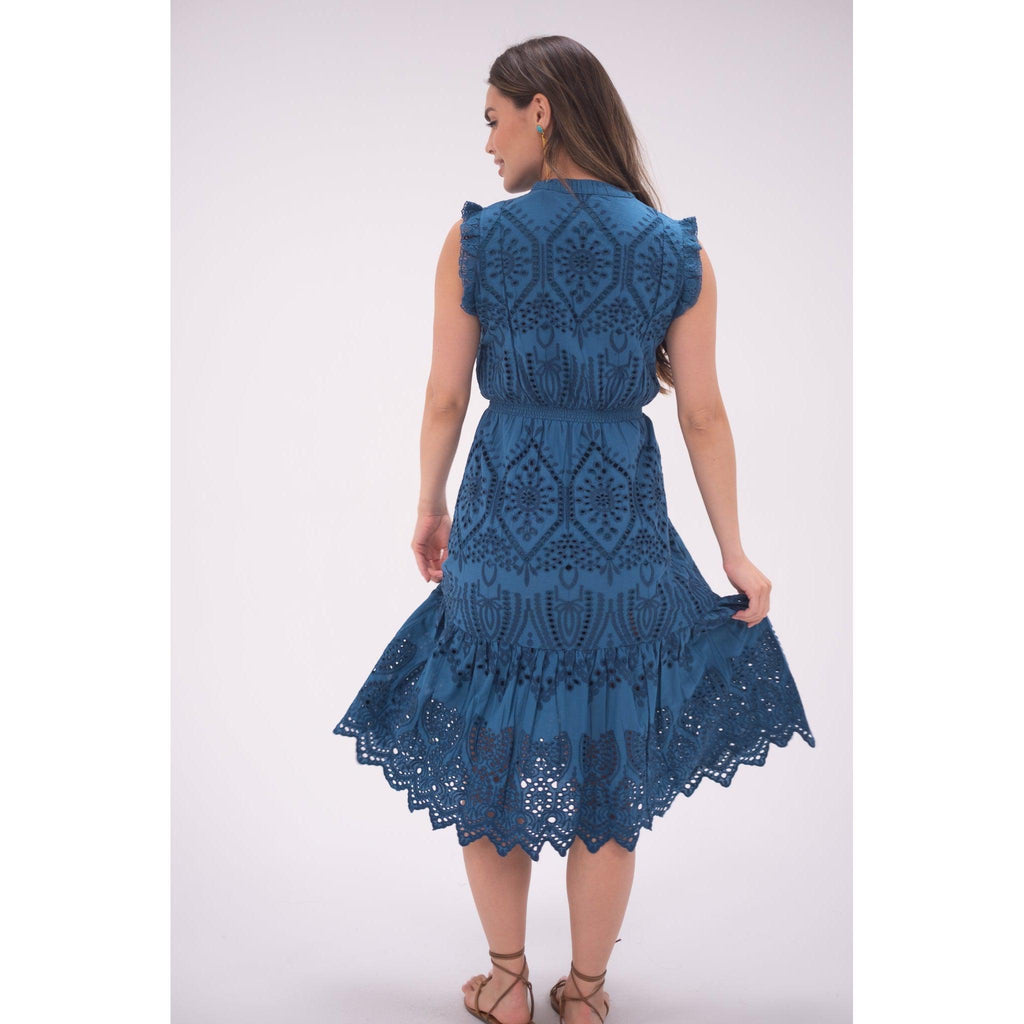Turquoise Rainey Midi Dress