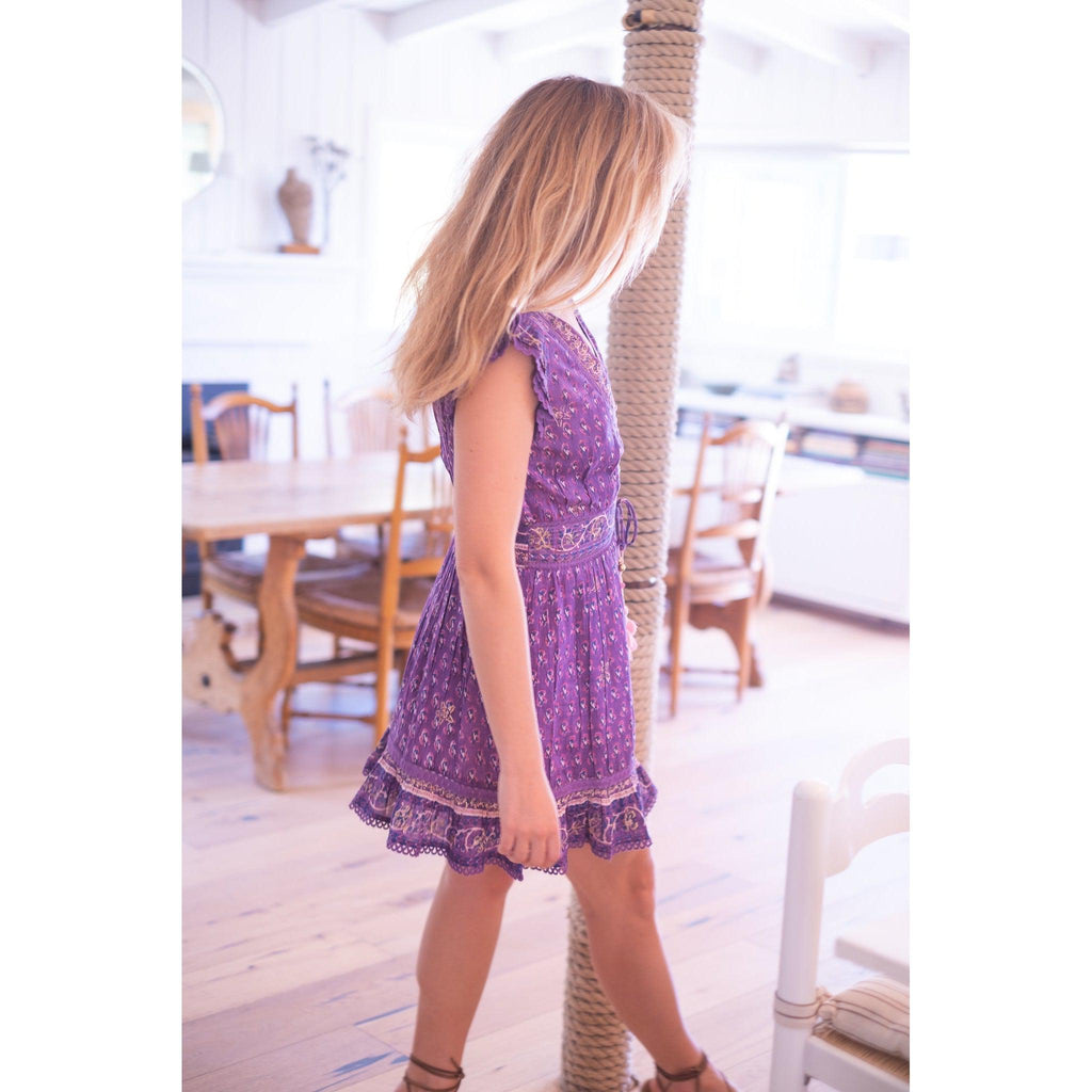 Purple Lizzy Mini Dress