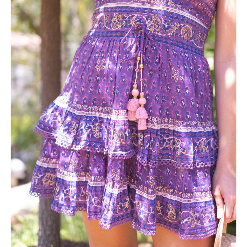 Purple Ariel Mini Dress