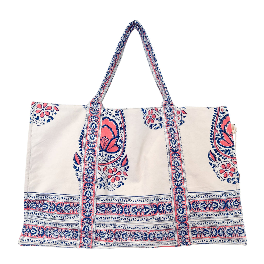 Paisley Large Canvas Tote