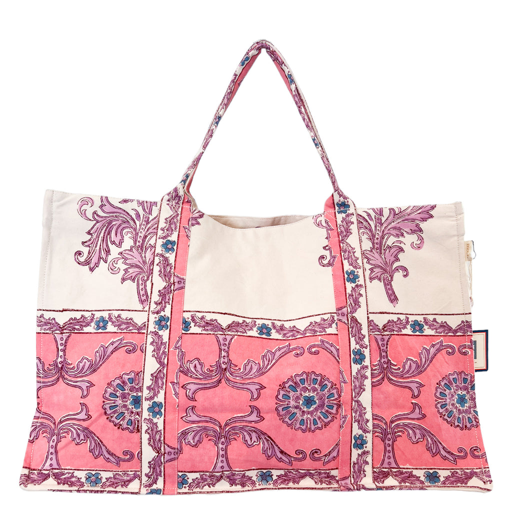 Flower Large Canvas Tote