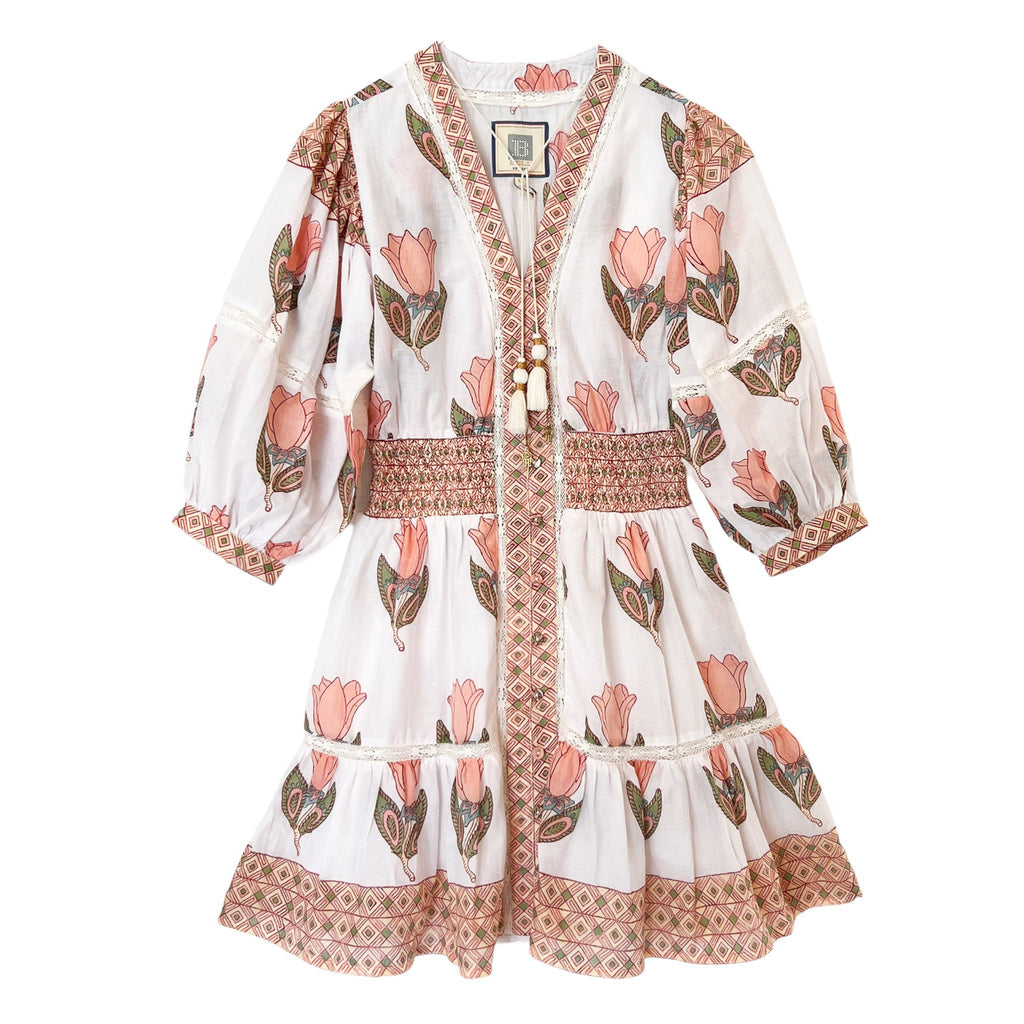 Ann Dress Peach Tulip