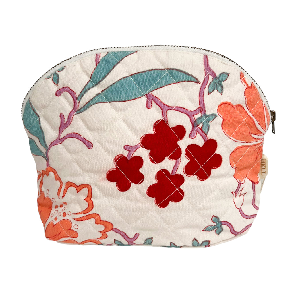 Small Quilted Clamshell Pouch