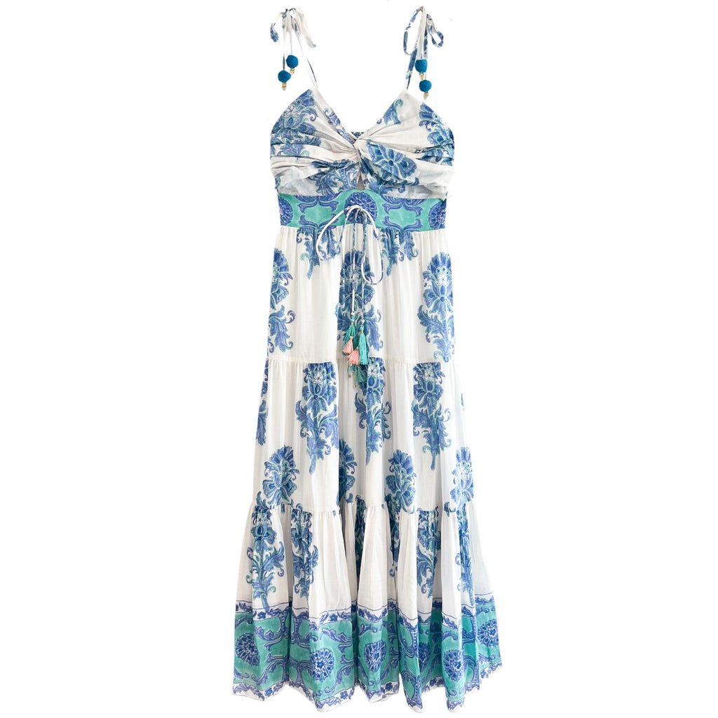 alexis blue and white dress ALEXIS DRESS main image 1