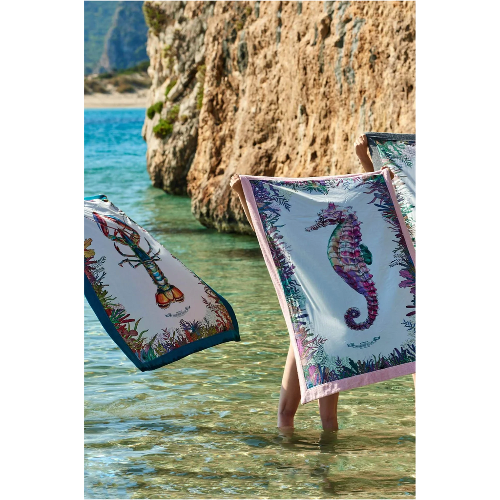 WWF Seahorse Signature Beach Towel