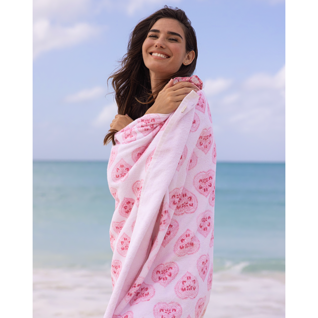 Pink Heart Towel | BELL by alicia bell