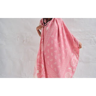 Bandana Pink Feather Beach Towel