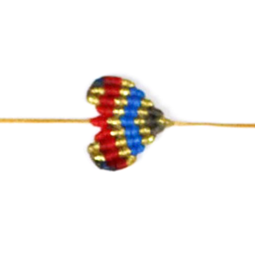 Small Multicolored Heart Bracelet