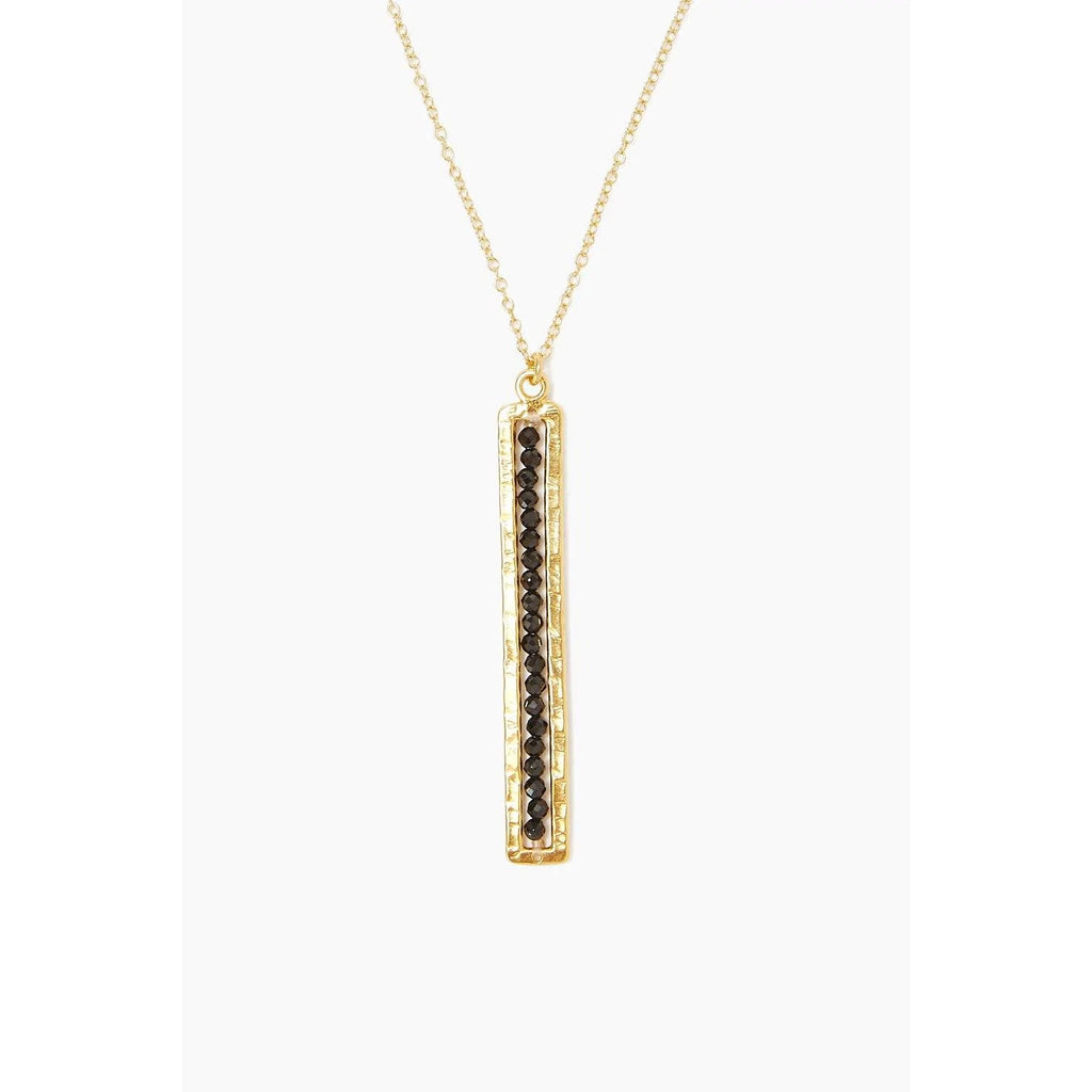 Black Spinel and Gold Sedona Necklace