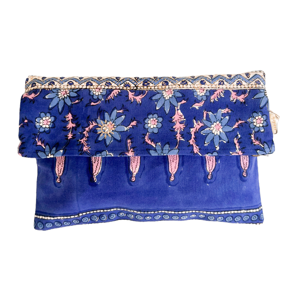 Fold Over Zipper Clutch