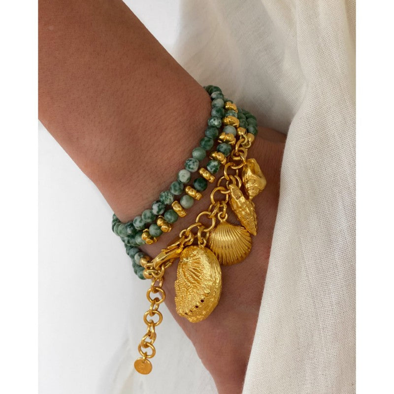 Green Jasper Sadaf Grace Bracelet